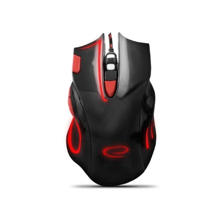 Miš ESPERANZA GAMING HAWK 7D MX401, BLACK-RED, 2400dpi, double-click, ergonomic, EGM401KR - Image 2