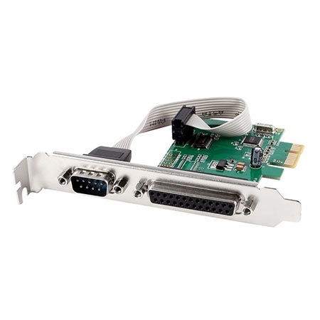 Kontroler GEMBIRD PEX-COMLPT-01, PCI-Express 1x LPT Parallel port, 1x COM Serial port - Image 2