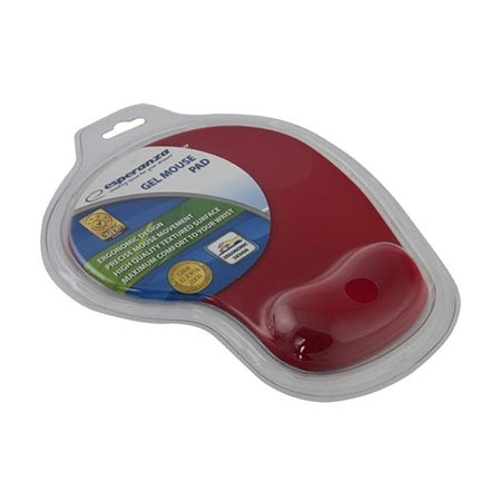 Podloga za miš ESPERANZA, Gel wrist rest, anti-slip, RED, EA137R - Image 2