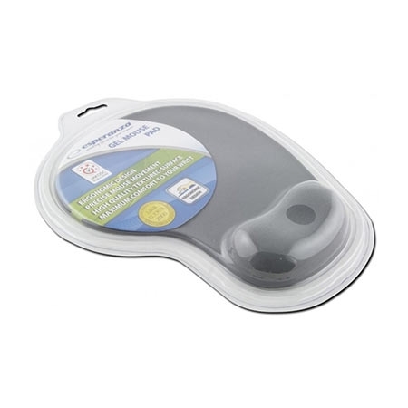 Podloga za miš ESPERANZA, Gel wrist rest, anti-slip, GRAY, EA137Y - Image 2