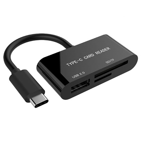 Card-reader Type-C SDXC combo GEMBIRD UHB-CR3-02, USB 3.1 - Image 2