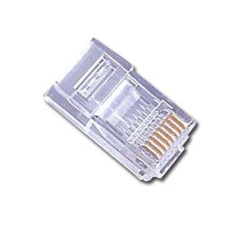 UTP konektor GEMBIRD RJ45, 50 kom, 8P8C, 6u gold plated, PLUG3UP6/50 - Image 2