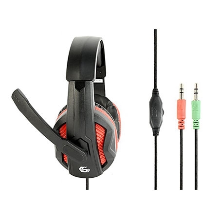 Slušalice sa mikrofonom GEMBIRD gaming, volume control, matte black, GHS-03 - Image 2