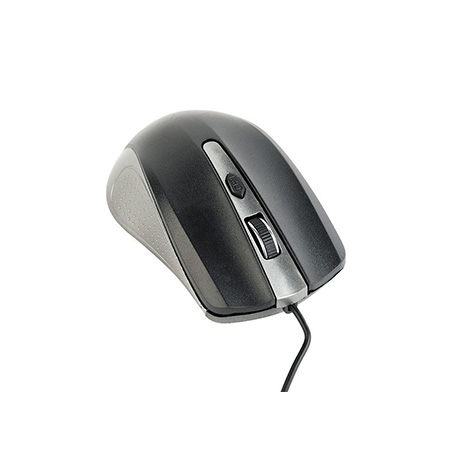 Miš GEMBIRD MUS-4B-01, optical, black/space gray, 1000dpi, 3 button - Image 4