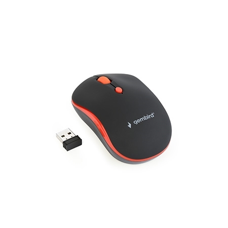 Miš GEMBIRD MUSW-4B-03-R, wireless , optical, black/red, up to 1600 dpi - Image 3