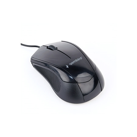 Miš GEMBIRD MUS-3B-02, optical, black, 1000dpi, 3 button - Image 2