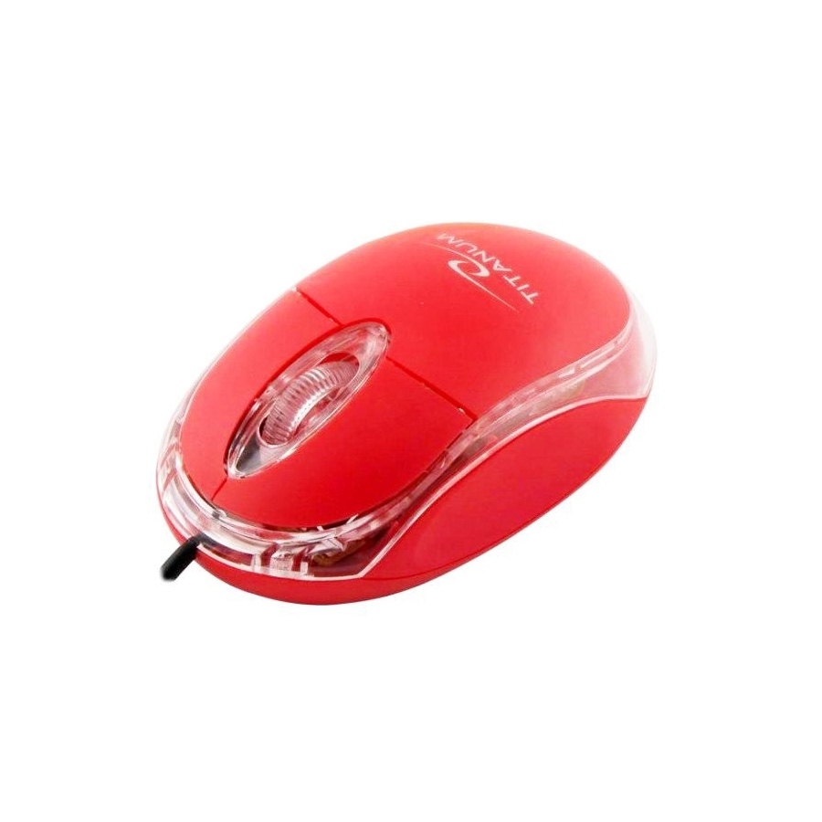 Miš TITANUM 3D RAPTOR, USB, optical, red, 1000 dpi, red, TM102R - Image 2