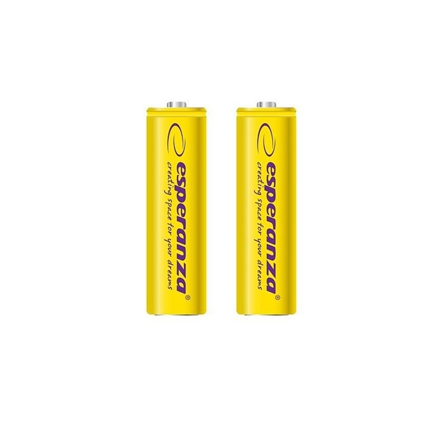 Punjive baterije ESPERANZA RECHARGEABLE Ni-MH AA 2000MAH 2kom. yellow, EZA103Y - Image 2