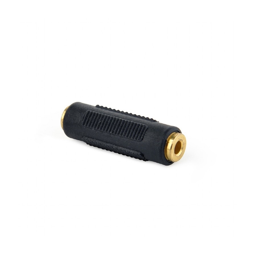 Audio adapter spojnik 3,5mm female stereo to 3,5mm female stereo, GEMBIRD A-3.5FF-01, black - Image 3