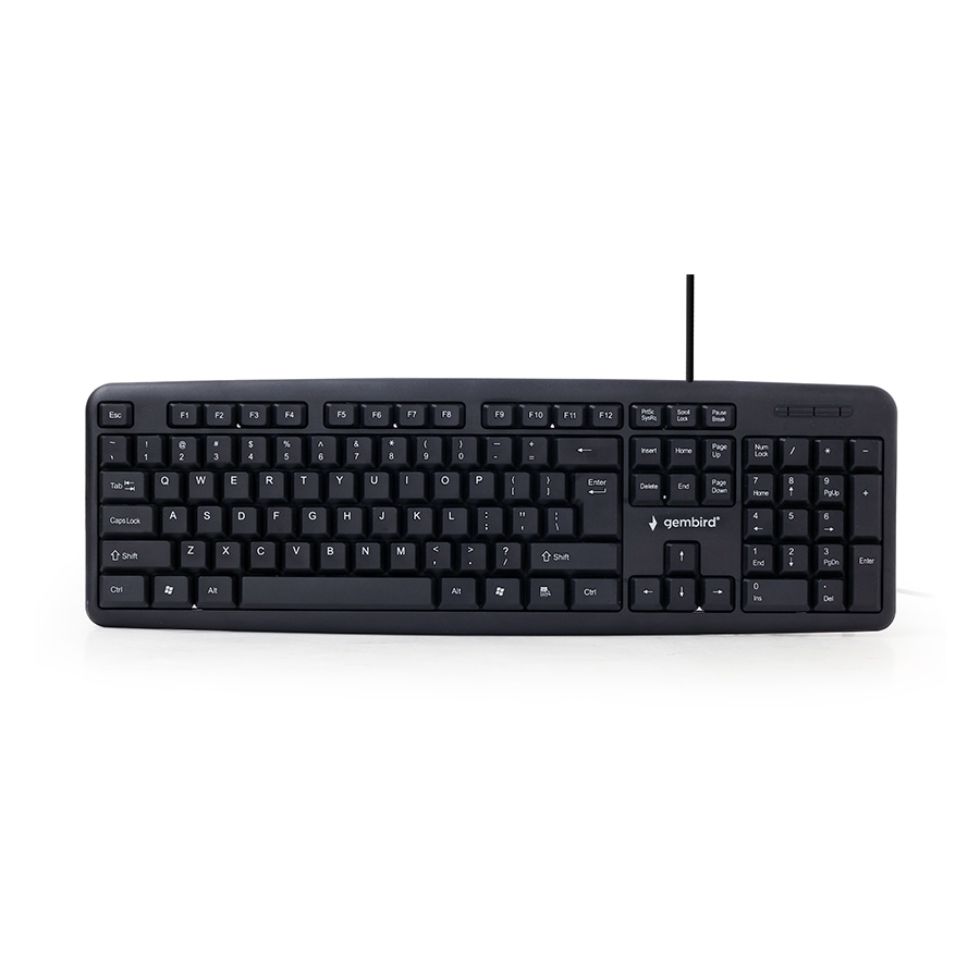 Tastatura GEMBIRD, KB-U-103, Standard keyboard, USB, US layout, black - Image 3