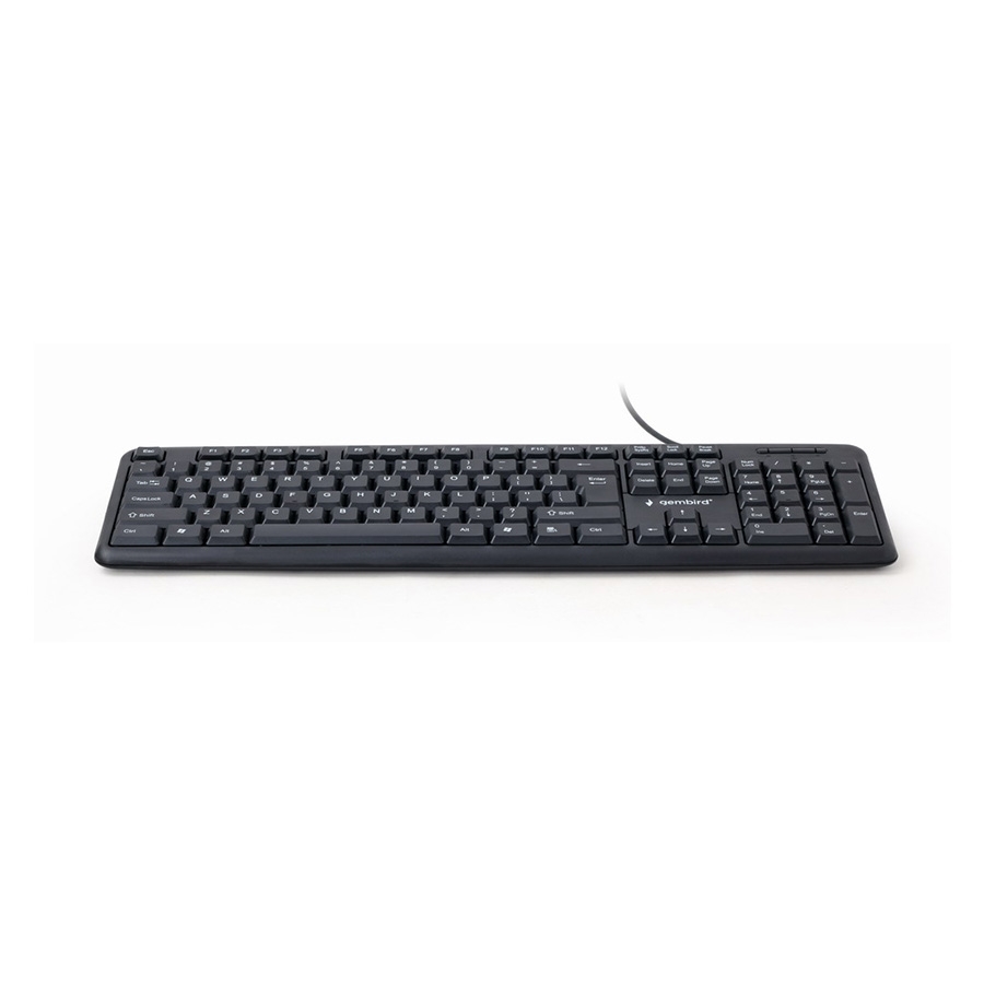 Tastatura GEMBIRD, KB-U-103, Standard keyboard, USB, US layout, black - Image 4