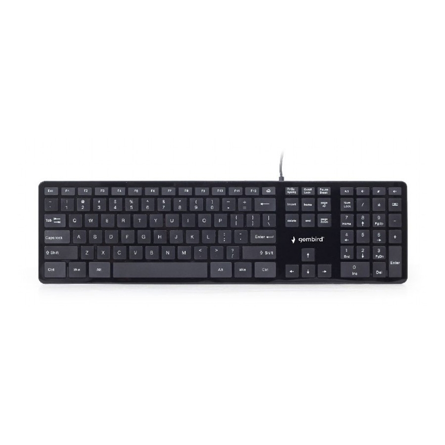 Tastatura GEMBIRD Multimedia chocolate, KB-MCH-02 USB, USA layout - Image 6