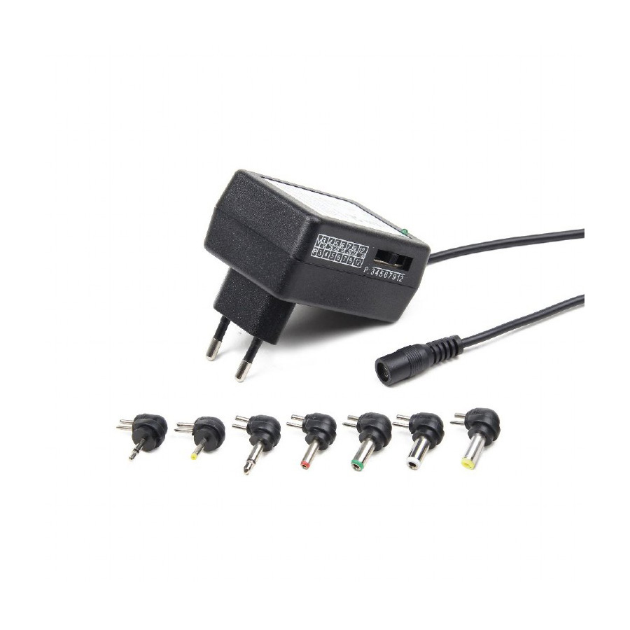 AC-DC ADAPTER univerzalni GEMBIRD, EG-MC-008 12W, 100-240V, 3,4.5,5,6,7.5,9,12V, set konektora - Image 6