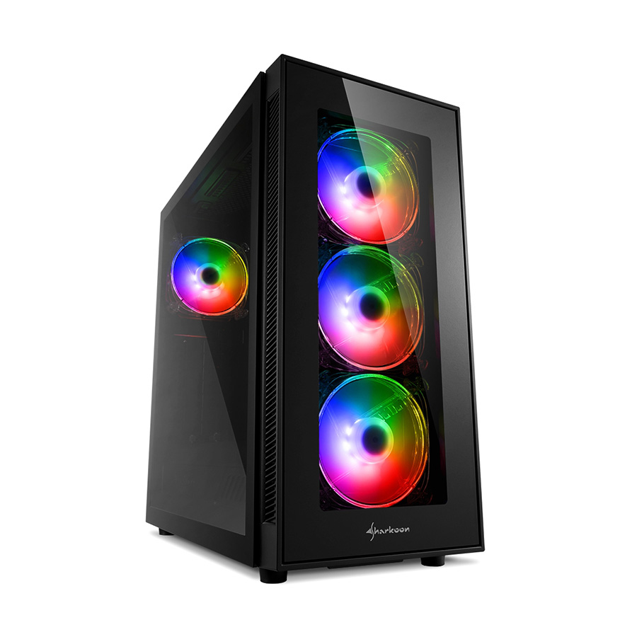 Kućište SHARKOON gaming, TG5 PRO RGB Addressable Full Glass ATX, 4x 120mm LED - Image 6