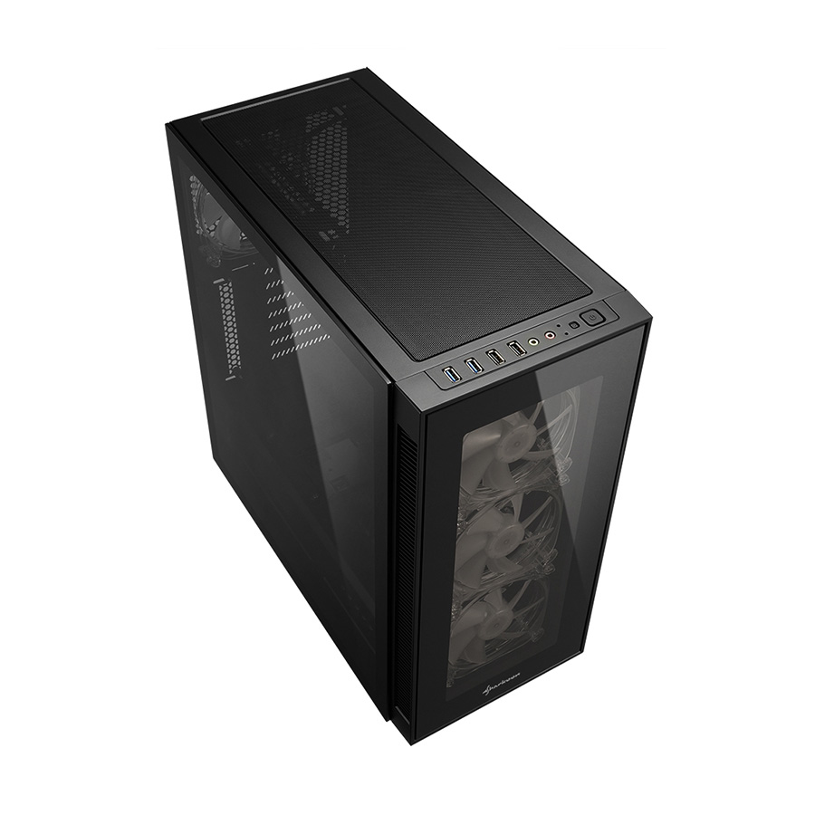 Kućište SHARKOON gaming, TG5 PRO RGB Addressable Full Glass ATX, 4x 120mm LED - Image 7
