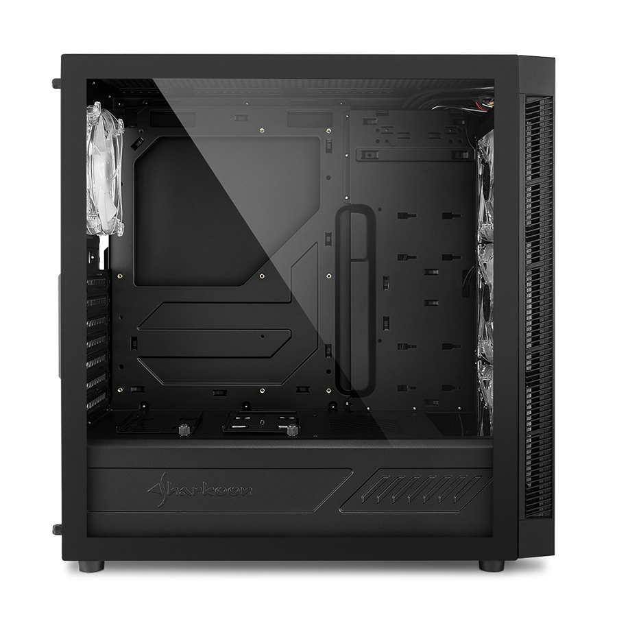 Kućište SHARKOON gaming, TG5 PRO RGB Addressable Full Glass ATX, 4x 120mm LED - Image 8