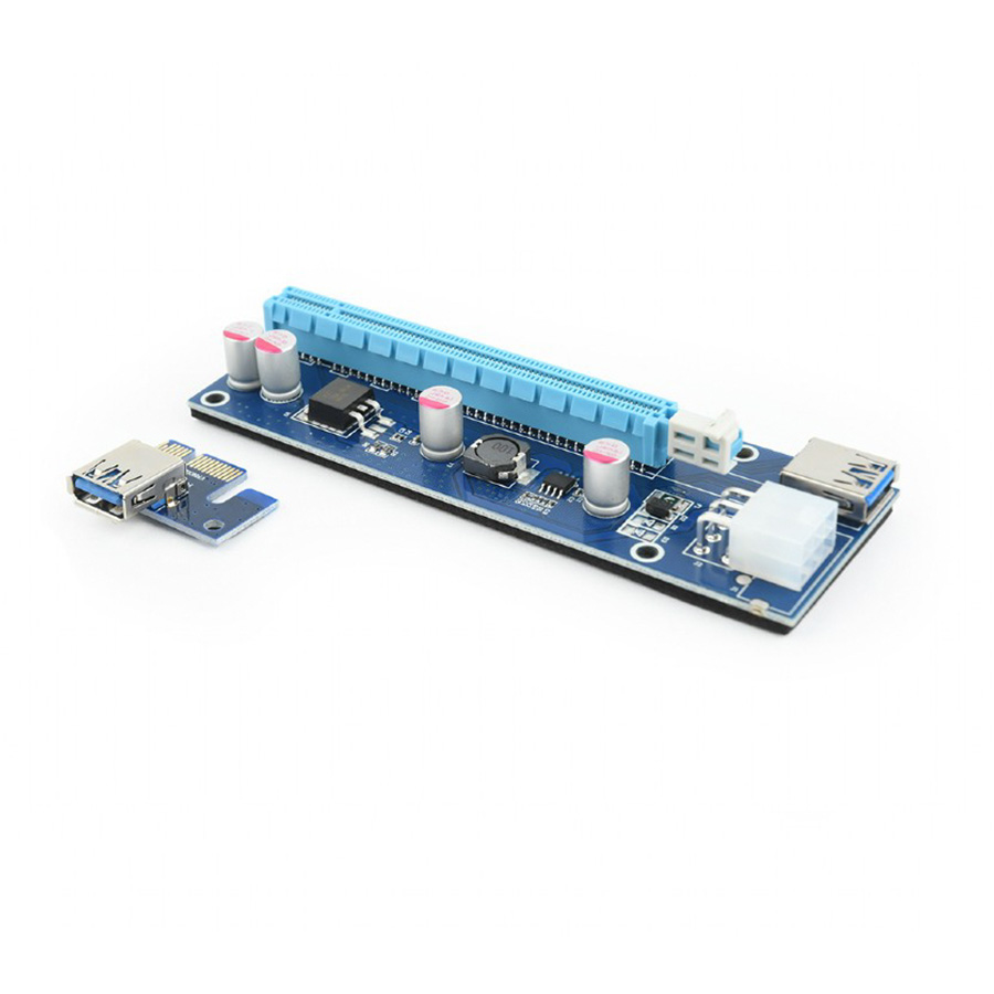 PCI Riser Mining Extender USB3.0 PCI-ex 6-pin power connector, SATA, GEMBIRD, RC-PCIEX-03 - Image 7