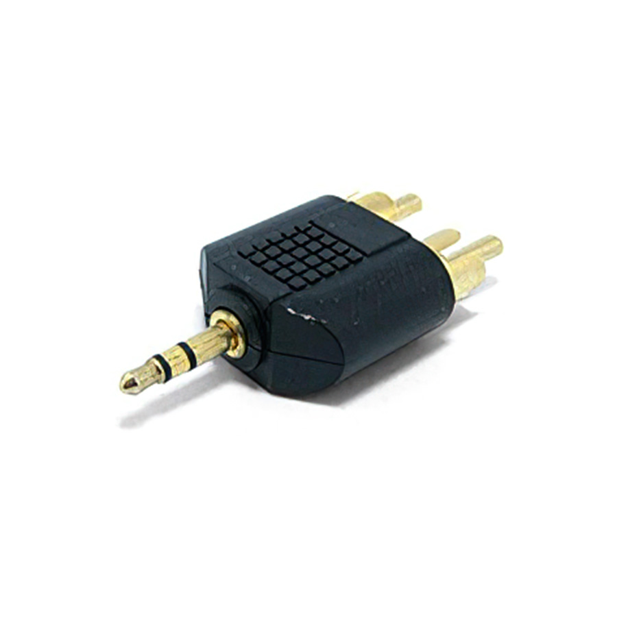 Audio adapter GEMBIRD A-458, 3.5 mm plug to 2 x RCA plug stereo audio adapter - Image 2