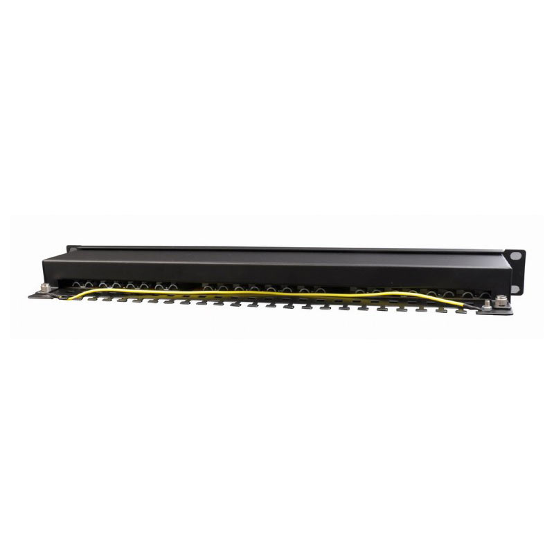 PATCH PANEL 24 PORTA cat.6, shielded, 19" 1U, GEMBIRD, NPP-C624-002, designed for 19" standard, 483x111x45 mm - Image 4