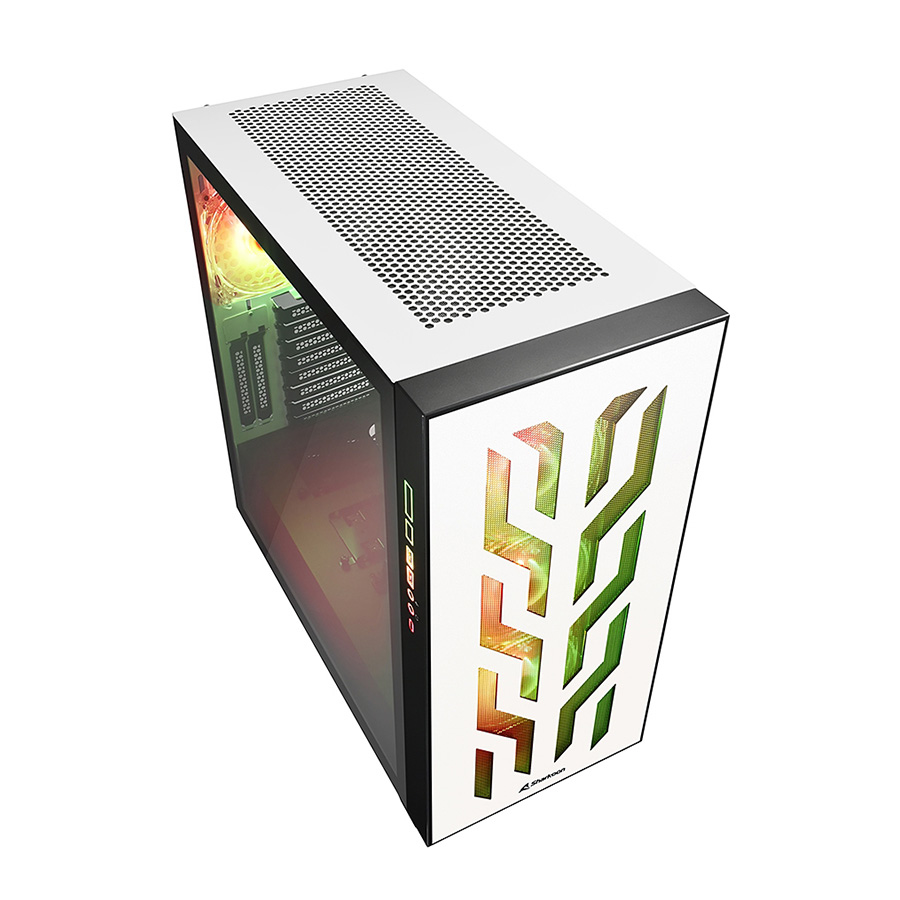 Kućište SHARKOON gaming, ELITE SHARK CA300T 4x120 mm Addressable RGB Fans, white, E-ATX - Image 11