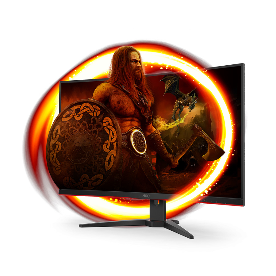 MONITOR AOC 31.5" C32G2ZE Full HD Zakrivljeni. Frameless.16:9,240Hz, 4ms, 300 cd/m2, 4000:1, HDMIx2. DP, vesa - Image 6