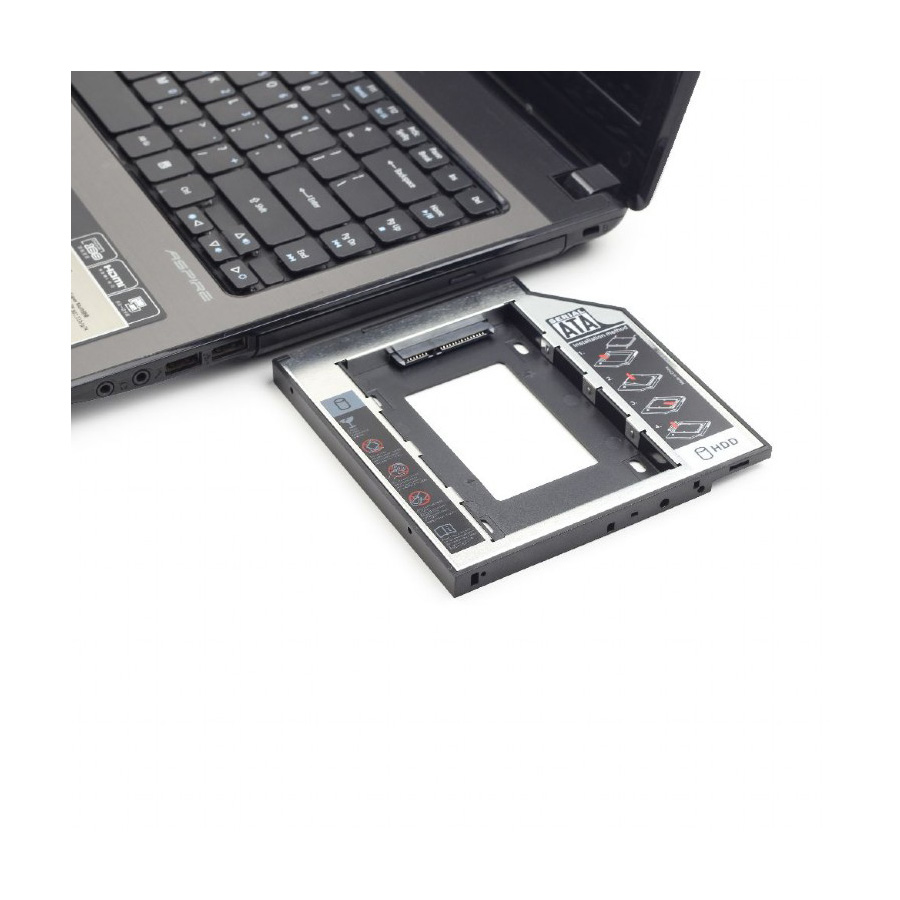 SSD HDD Caddy mobile za notebook univerzalni 9,5mm, 2,5" SSD/HDD, GEMBIRD, MF-95-01 - Image 8