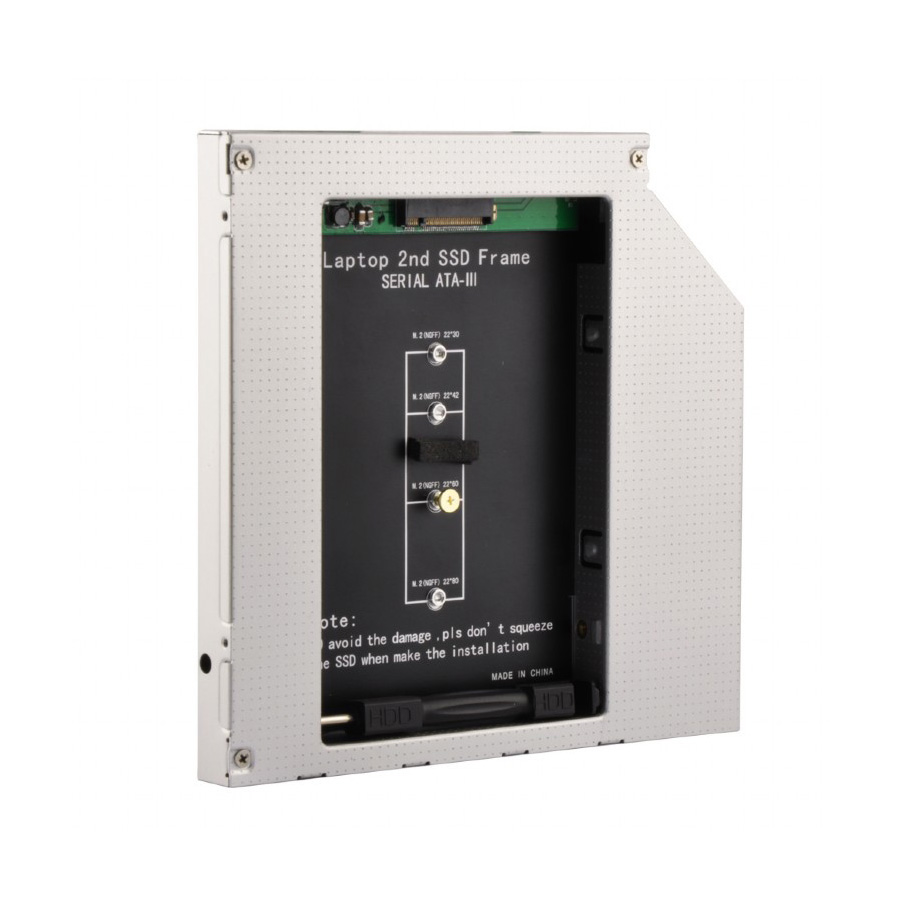 SSD M.2 Caddy mobile za notebook univerzalni 12,7mm, GEMBIRD, A-SATA12M2-01 - Image 4