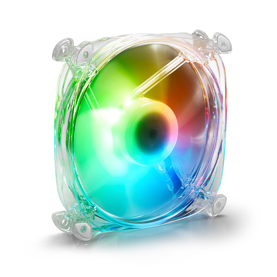 Ventilator SHARKOON gaming, SHARK Disc PWM RGB fan, 120mm - Image 3