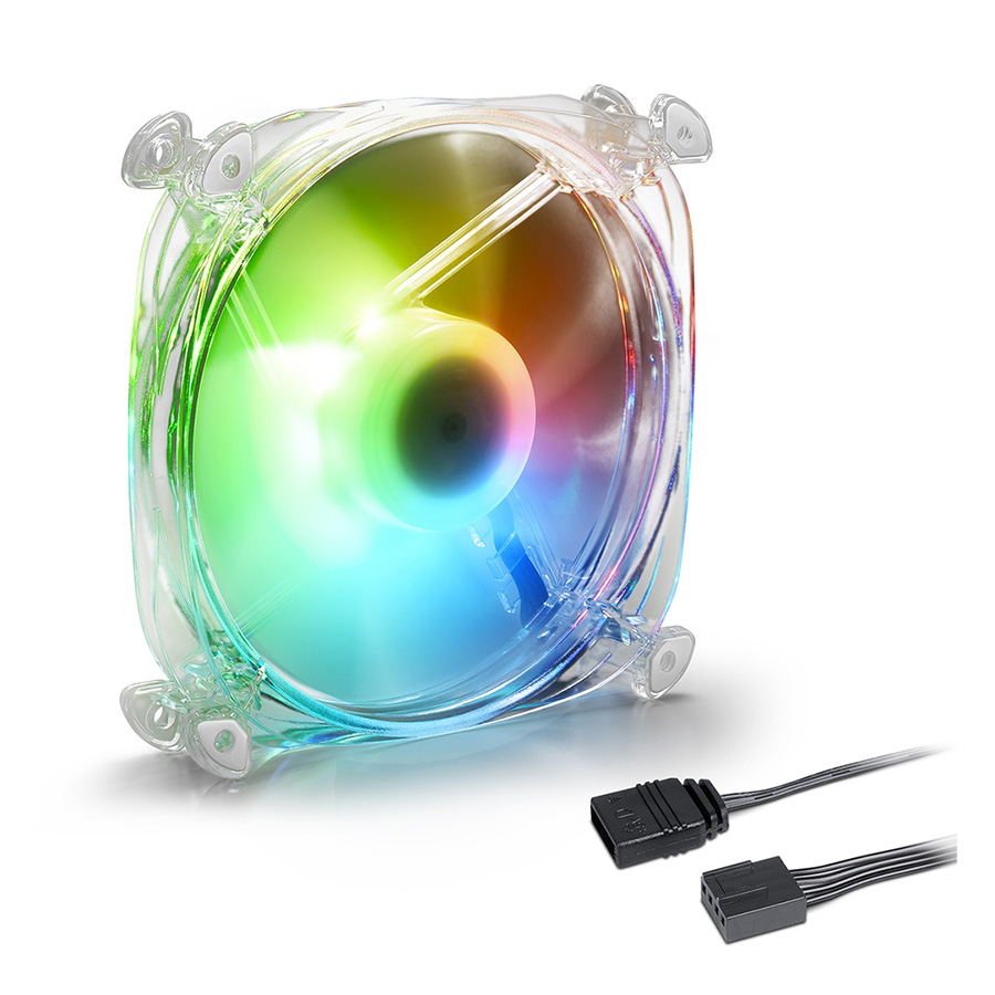 Ventilator SHARKOON gaming, SHARK Disc PWM RGB fan, 120mm - Image 4