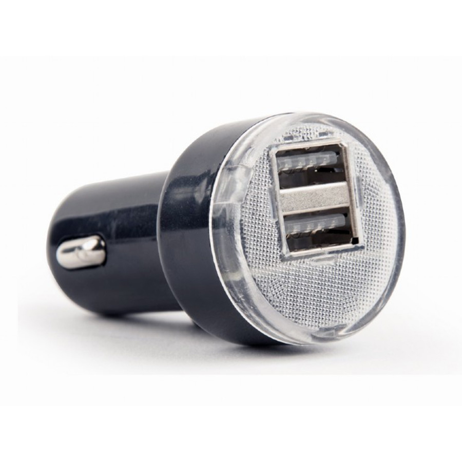 USB punjač za auto GEMBIRD, 2 porta 2,1A, black, EG-U2C2A-CAR-02 - Image 2