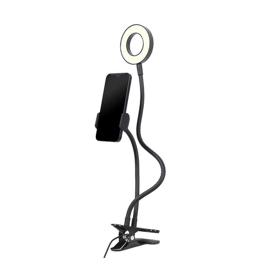 LED Ring GEMBIRD, Selfie ring light with phone holder, LED-RING4-PH-01 - Image 4