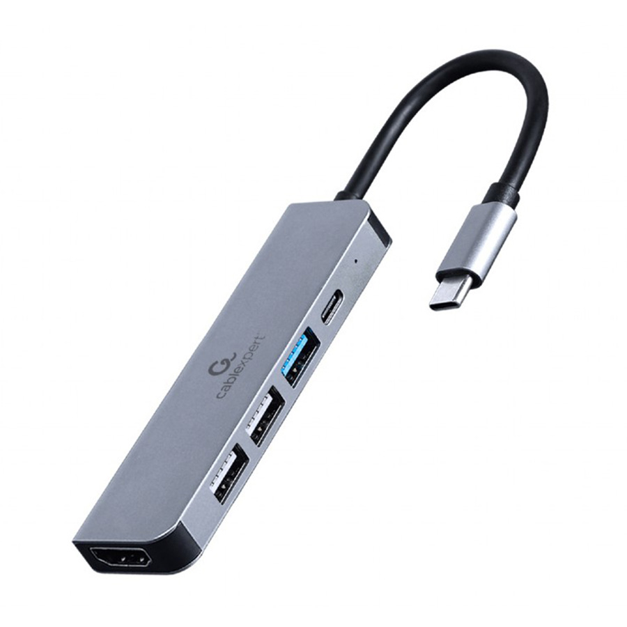 Docking station USB adapter Type-C 5-in-1 multi-port adapter Hub + HDMI + PD, GEMBIRD A-CM-COMBO5-03 - Image 2