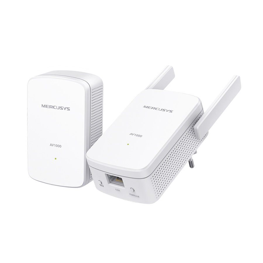 Mercusys MP510 KIT AV1000 Gigabit Powerline N300 Wi-Fi KIT (1× MP510 + 1× MP500) 300 Mbps na 2,4 GHz, 1000 Mbps Powerline, Broadcom CPU, 1× Gigabitni - Image 2
