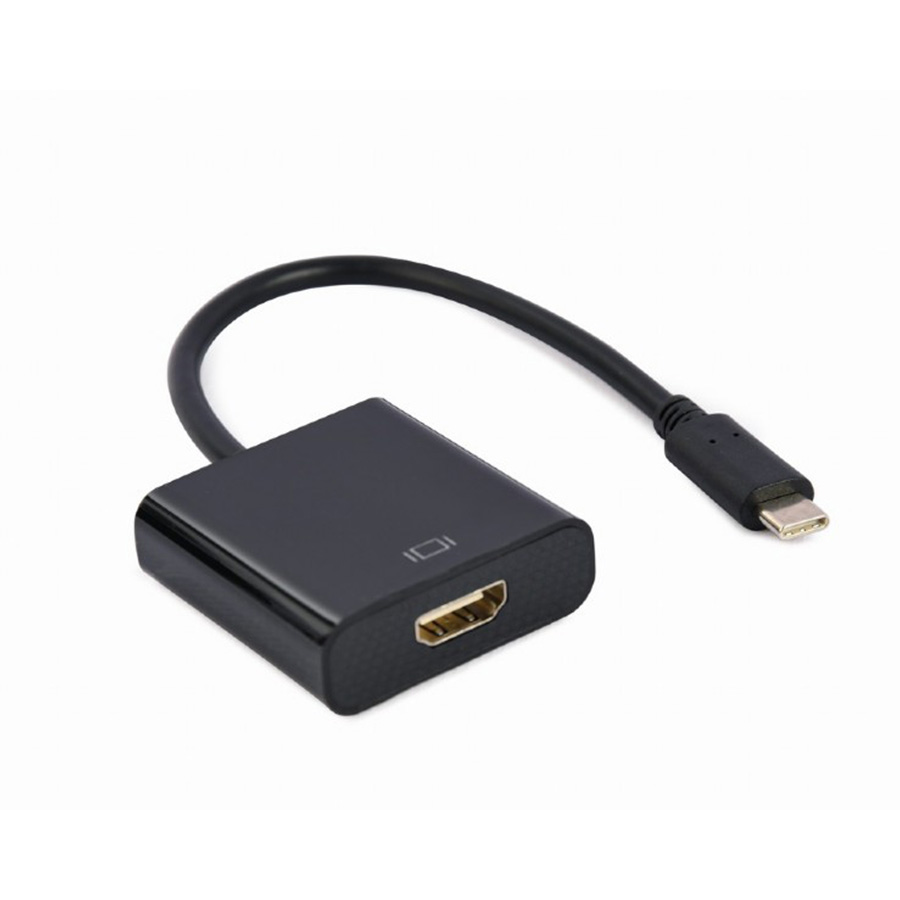 USB adapter Type-C to HDMI adapter 4K@60Hz, 15 cm, black, GEMBIRD, A-CM-HDMIF-04 - Image 2