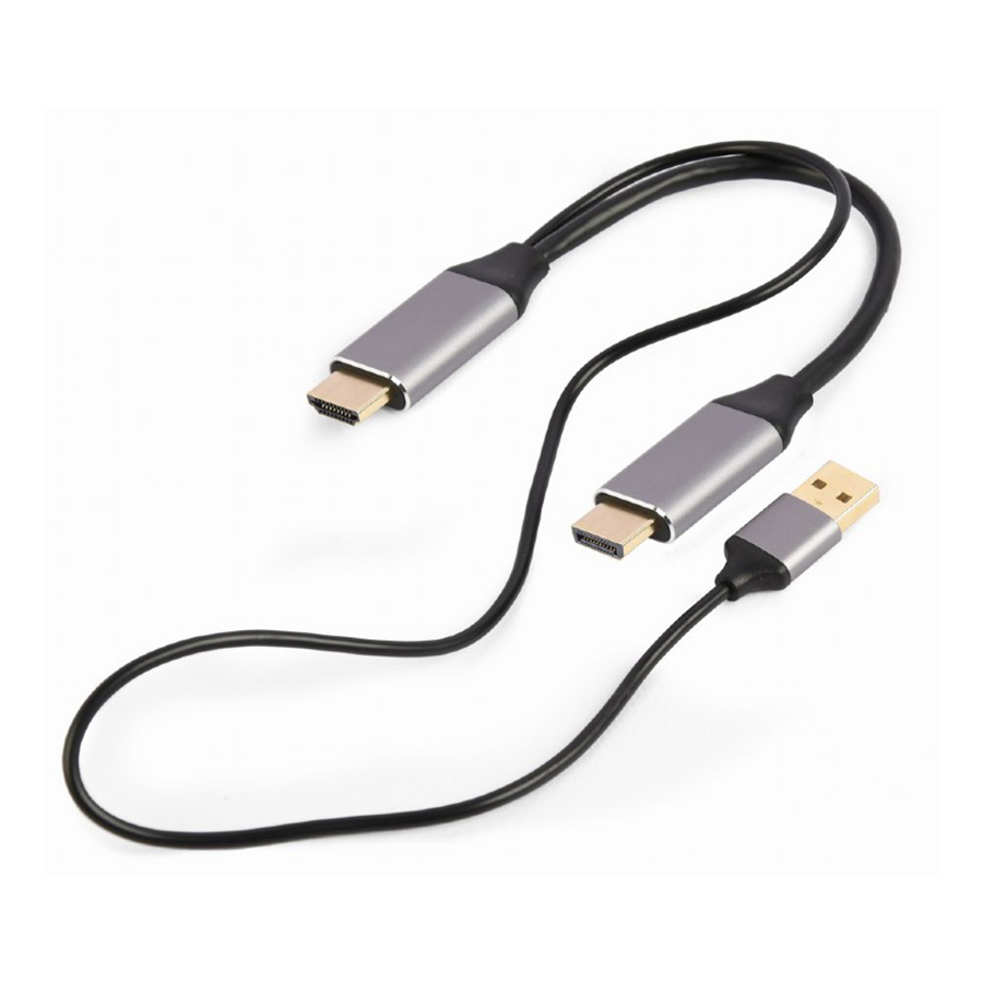 HDMI adapter GEMBIRD Active 4K HDMI male to DisplayPort male adapter cable, 2 m, black, A-HDMIM-DPM-01 - Image 2