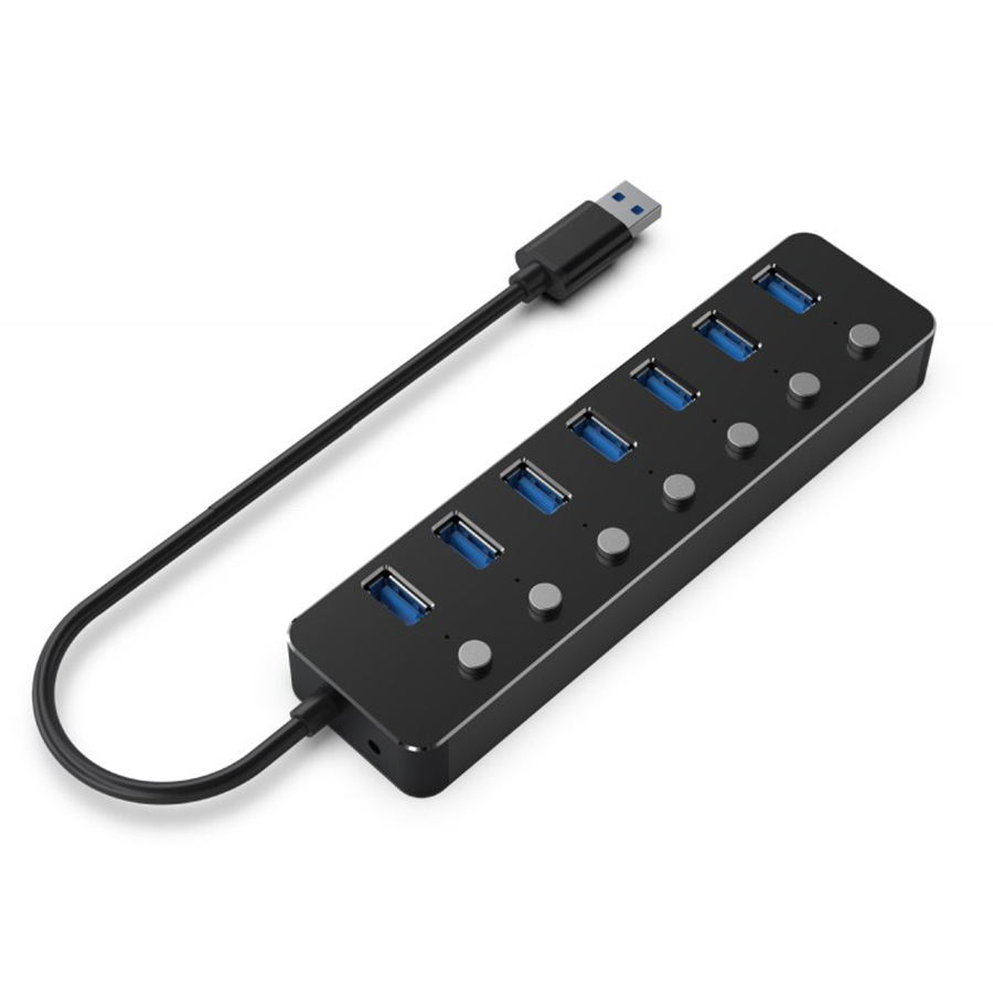 USB HUB 3.1 (Gen 1) 7 port sa prekidacima GEMBIRD UHB-U3P7P-01 - Image 2