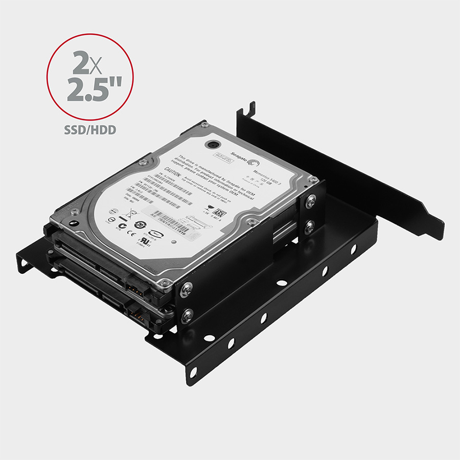 Adapter interni AXAGON RHD-P35 2x2,5" HDD/SSD into PCI position, black - Image 9