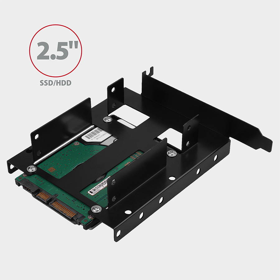 Adapter interni AXAGON RHD-P35 2x2,5" HDD/SSD into PCI position, black - Image 10