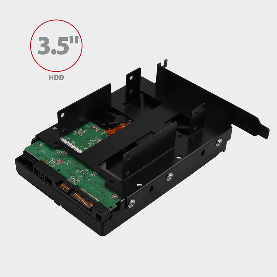 Adapter interni AXAGON RHD-P35 2x2,5" HDD/SSD into PCI position, black - Image 11