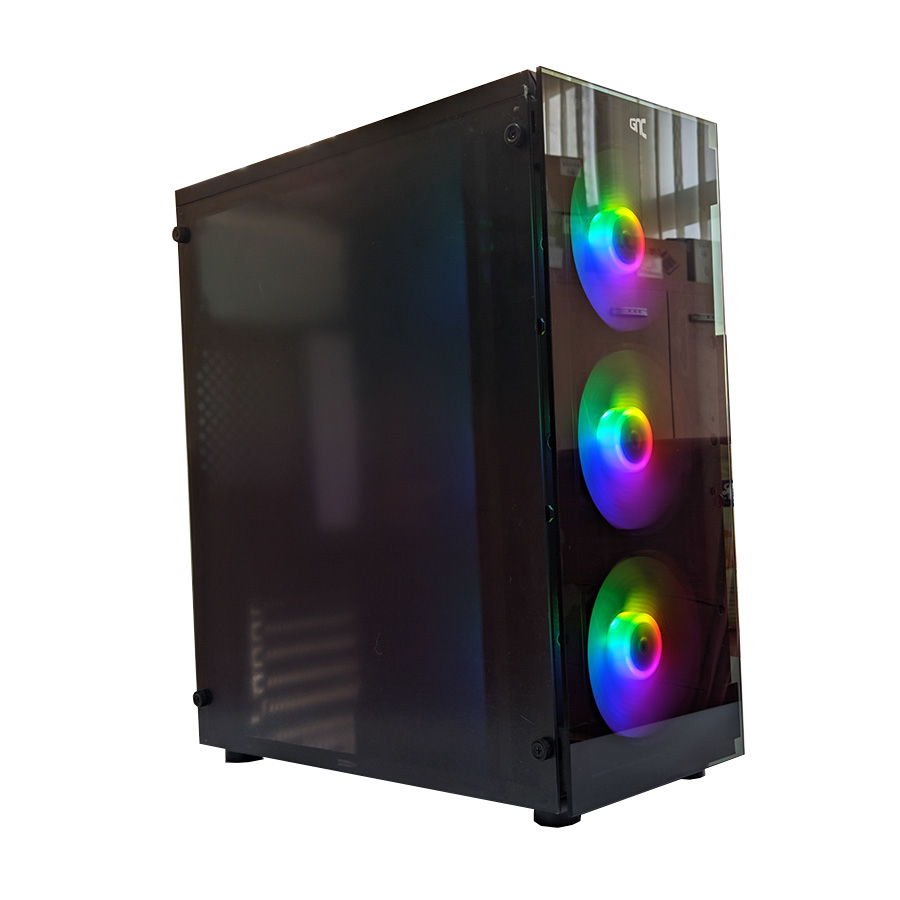 KUĆIŠTE GNC EZ COOL GAMING ND-570 BEZ NAPAJANJA, prozirna stranica, 3x120mm RGB ventilator - Image 8