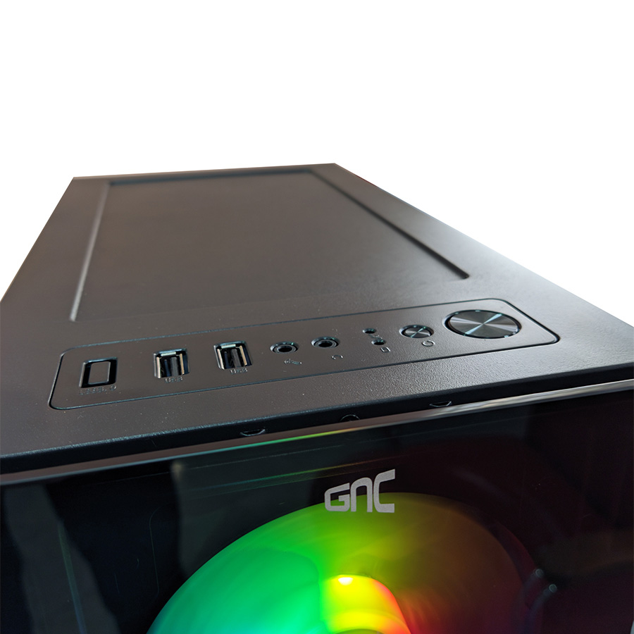 KUĆIŠTE GNC EZ COOL GAMING ND-570 BEZ NAPAJANJA, prozirna stranica, 3x120mm RGB ventilator - Image 11