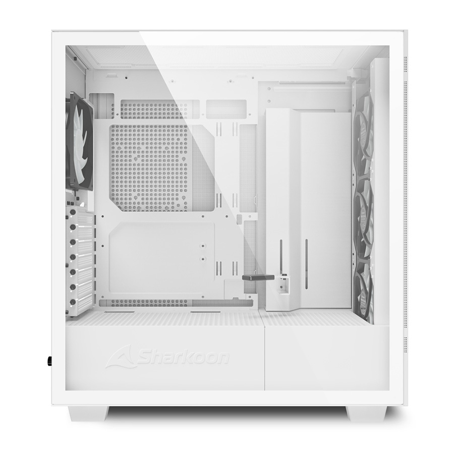 Kućište SHARKOON gaming, Rebel C50 RGB White, ATX, ventilator 4x120mm Addressable RGB - Image 12