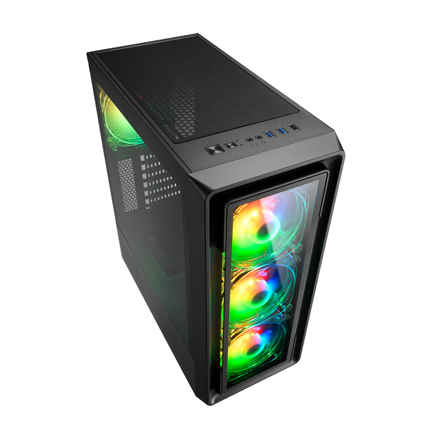 Kućište SHARKOON gaming, TK4 RGB, ATX, ventilator 4x120mm Addressable RGB - Image 11