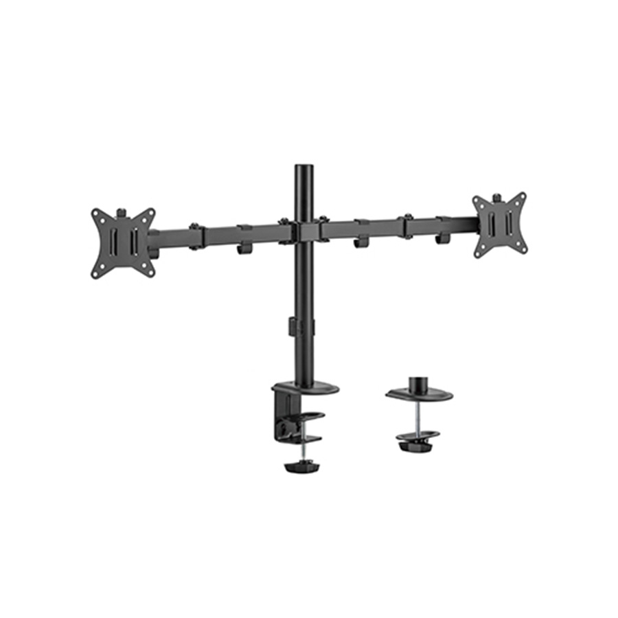 NOSAČ ZA DVA MONITORA GEMBIRD MA-D2-01, montaža na stol, (rotate, tilt, swivel), 17”-32”, up to 9 kg - Image 4