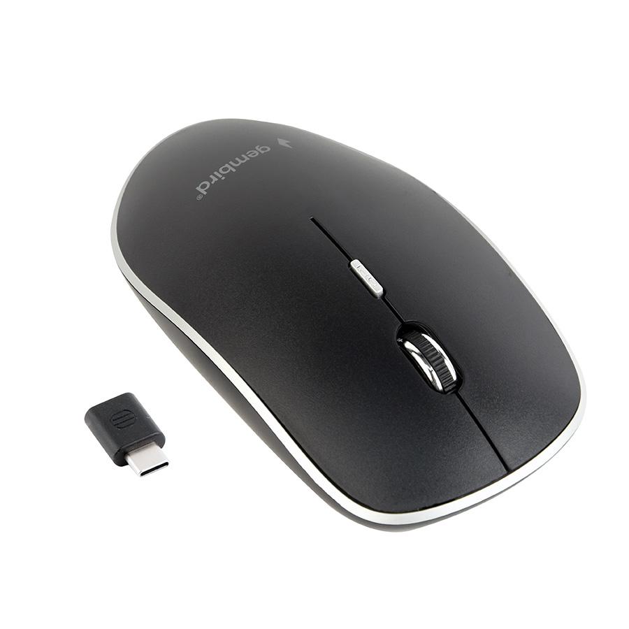 Miš GEMBIRD MUSW-4BSC-01, Silent wireless, Type-C receiver, black - Image 5