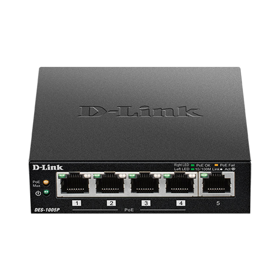 SWITCH 5 portni 10/100 D-LINK, DES-1005P/E,POE - Image 4