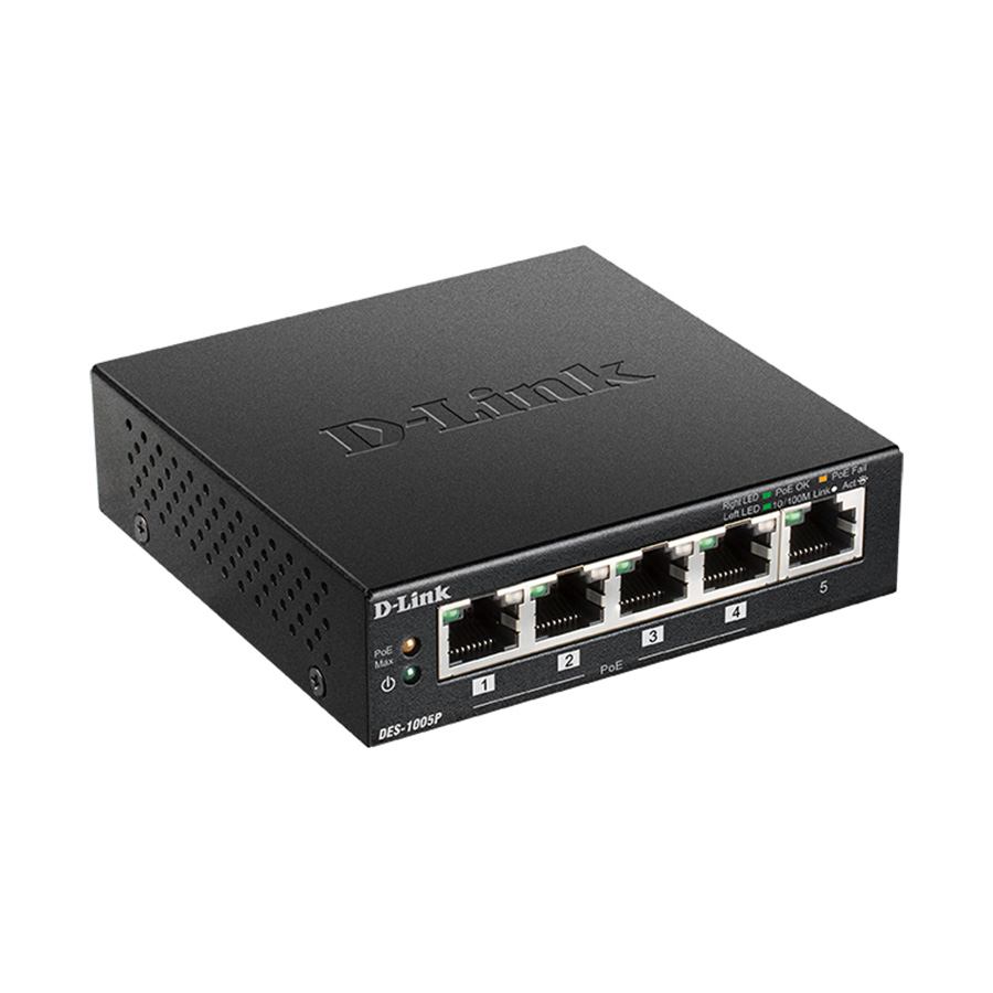 SWITCH 5 portni 10/100 D-LINK, DES-1005P/E,POE - Image 5