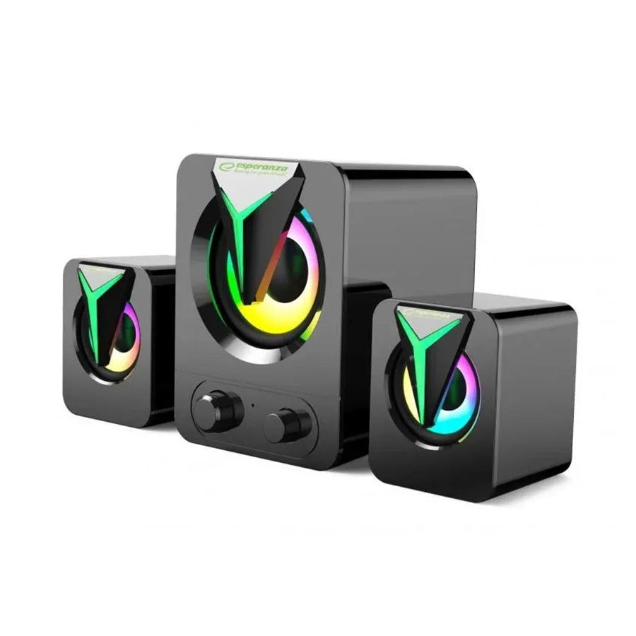 Zvučnici 2.1 ESPERANZA USB, LED RAINBOW SOPRANO, EGS107 - Image 6