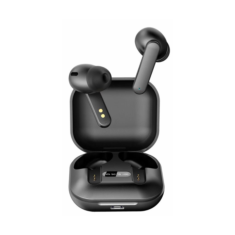 Slušalice sa mikrofonom GEMBIRD FitEar-X100B, Bluetooth TWS in-ears FitEar, black - Image 3