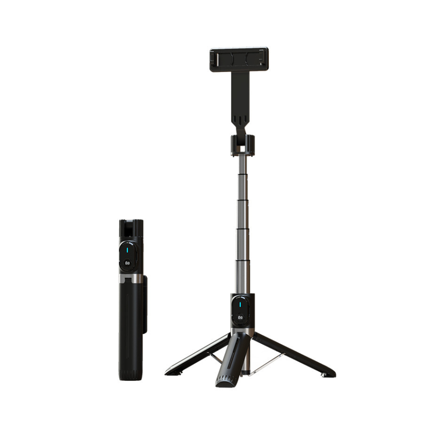 SELFIE ŠTAP - S ODVOJIVIM BLUETOOTH DALJINSKIM UPRAVLJAČEM I STATIVOM - P90 CRNI - Image 2